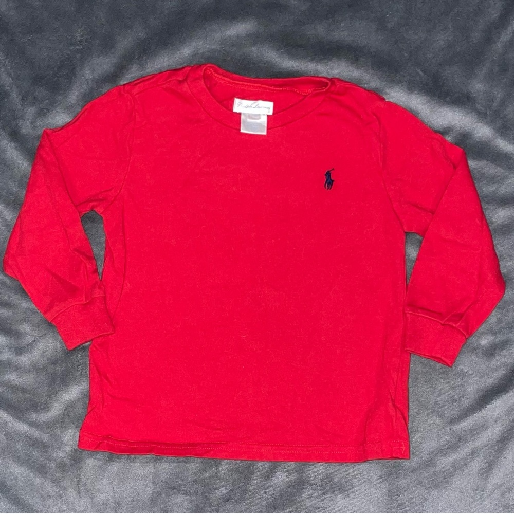 Ralph Lauren boys red long sleeve T-shirt - size 24 months